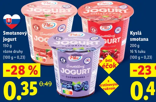 Pilos Babičkin jogurt rôzne druhy