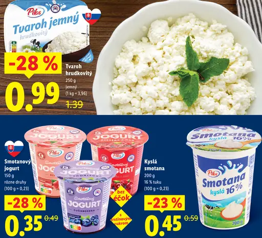 Pilos Tvaroh jemný hrudkovitý