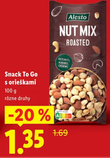 Alesto Snack To Go s orechami