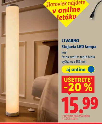Livarno stojacia LED lampa teplá biela