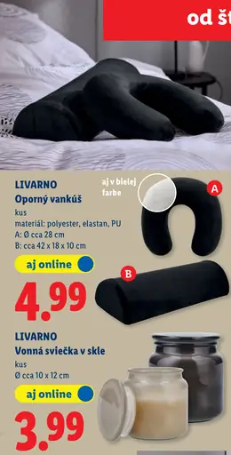 Livarno oporný vankúš