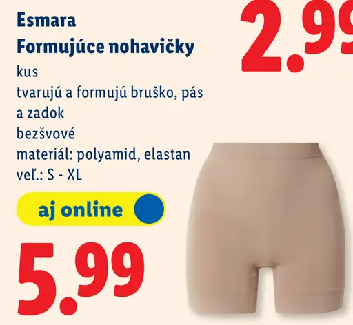 Esmara Formujúce nohavičky