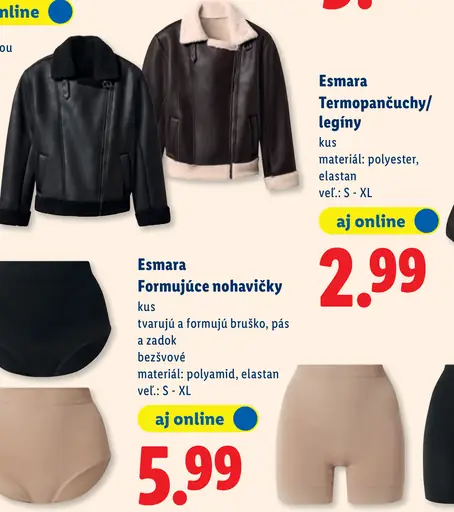 Esmara Termopančuchy/legíny