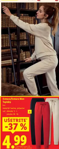 Esmara/Esmara Men dámske a pánske tepláky