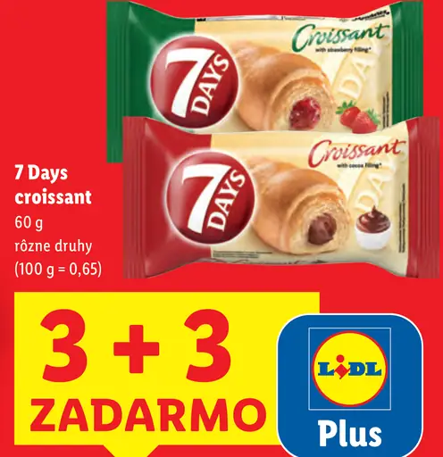 7 Days croissant 2 druhy