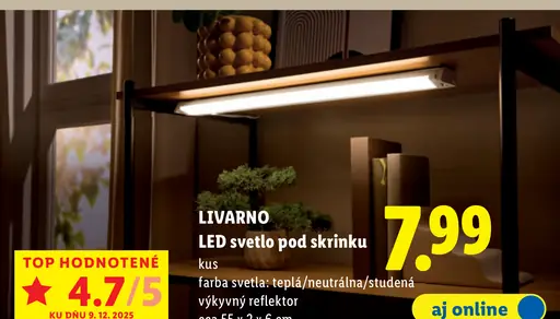 Livarno LED svietidlo pod skrinku