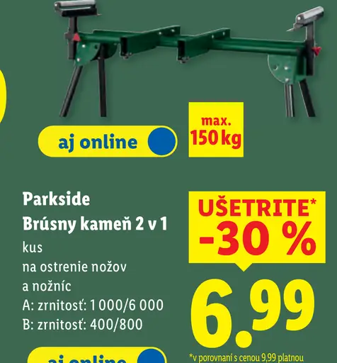 Parkside brúsny kameň 2 v 1