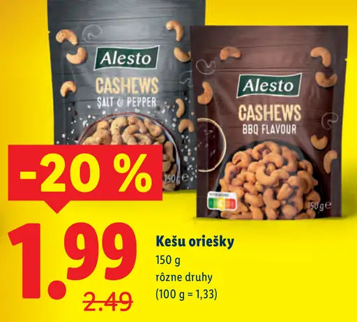 Alesto Kešu oriešky