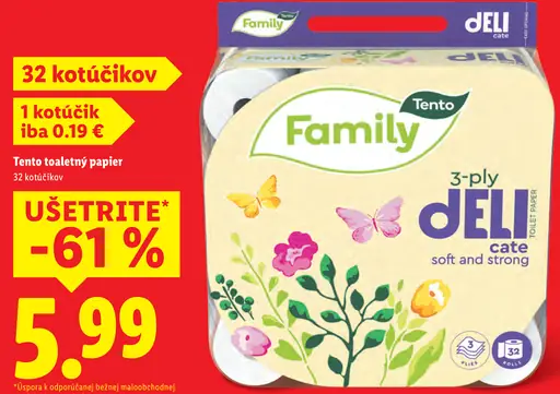 Tento Family toaletný papier