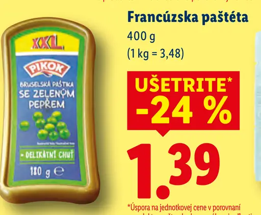 Pikok Francúzska paštéta