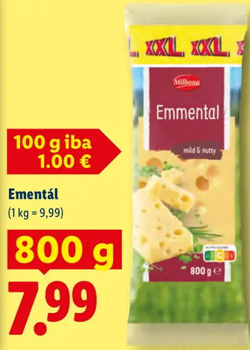 Milbona Emmental syr