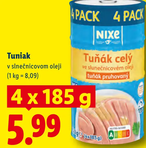 Nixe Tuniak celý v slnečnicovom oleji