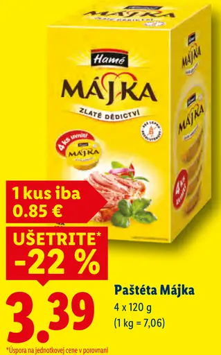 Hamé paštéta Májka