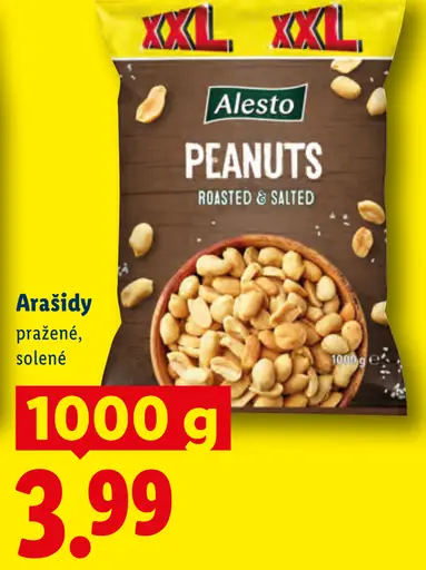 Alesto Arašidy pražené