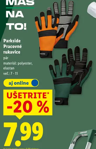 PARKSIDE Pracovné rukavice