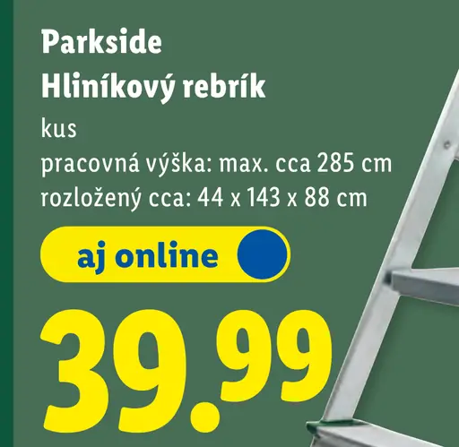 Parkside Skladací rebrík