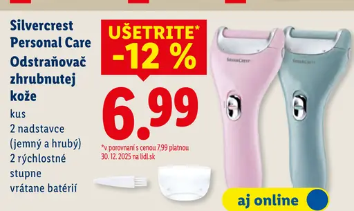 Silvercrest Personal Care odstraňovač zhrubnutej kože