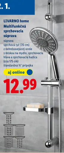 Livarno home multifunkčná sprchovacia súprava