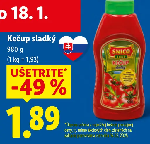 Snico Sladký kečup