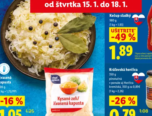 Chef Select kysané zelí / Kvasená kapusta