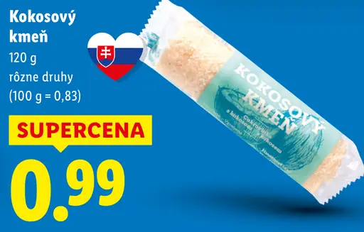 Kokosový kmeň cukrárenská tyčinka