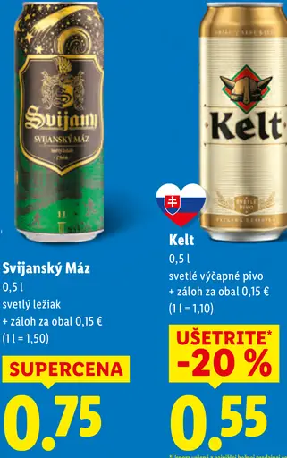 Svijany Máz svetlý ležiak plechovka