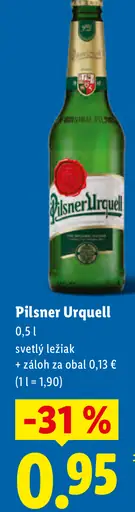 Pilsner Urquell Svetlý ležiak plechovka