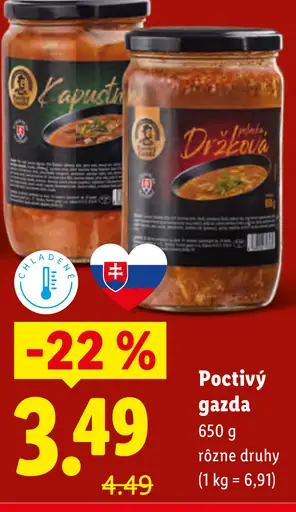 Poctivý gazda držková polievka