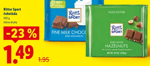 Ritter Sport čokoláda