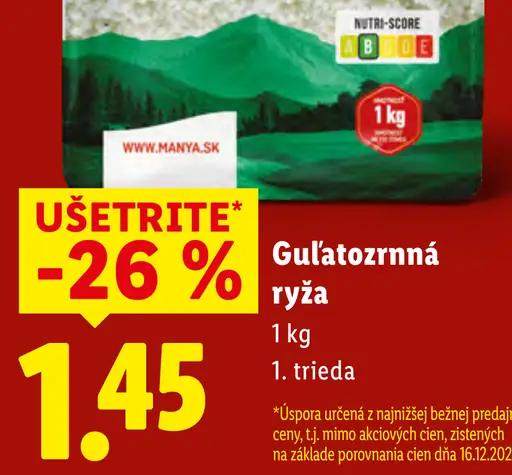 Månya Guľatozrnná ryža