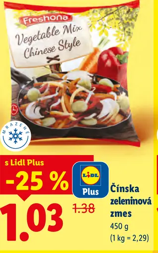 Freshona Čínska zeleninová zmes