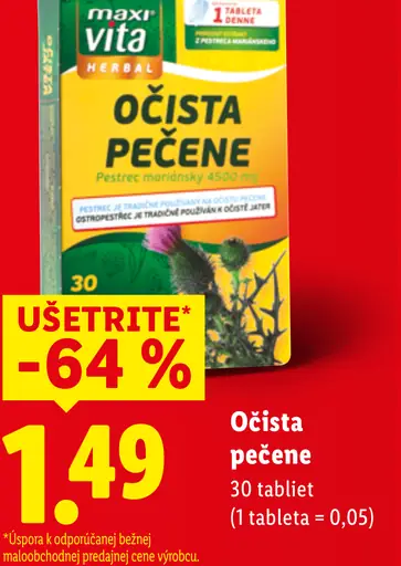 Maxi Vita Herb Očista pečene výživový doplnok