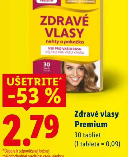 Maxi Vita Zdravé vlasy Premium výživový doplnok pre vlasy, nechty a pokožku