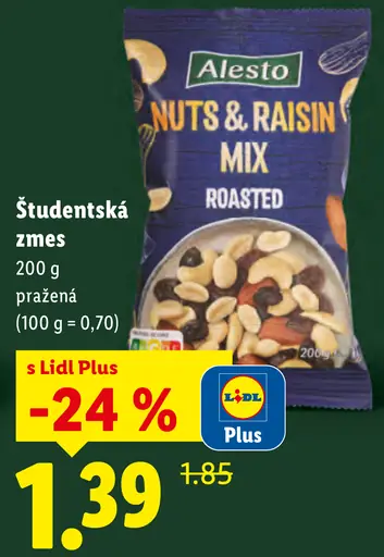 Alesto Študentská zmes pražená