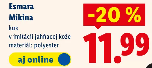 Esmara mikina v imitácii jahňacej kože