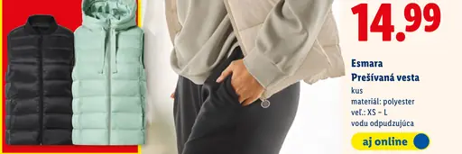 Esmara Prešívaná vesta