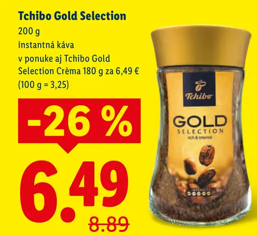 Tchibo Gold Selection instantná káva