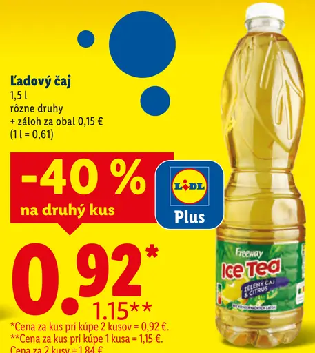 Freeway ľadový čaj rôzne druhy