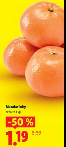 Mandarínky čerstvé