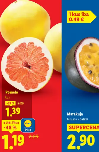 Pomelo čerstvé