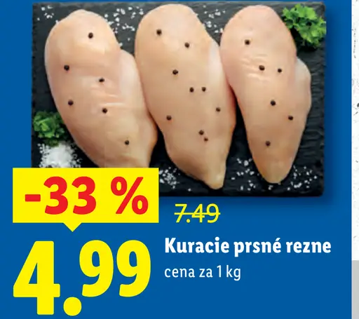 Kuracie prsnè rezne čerstvé