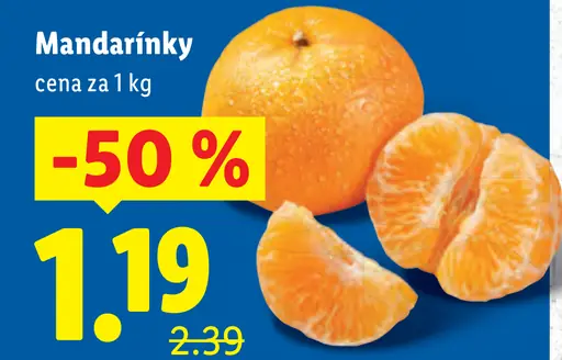 Mandarínky čerstvé