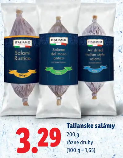 ITALIAMO Talianske salámy rôzne druhy