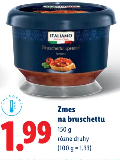 Italiamo zmes na bruschettu rôzne druhy