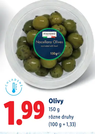 Italiamo olivy plnené alebo neplnené rôzne druhy