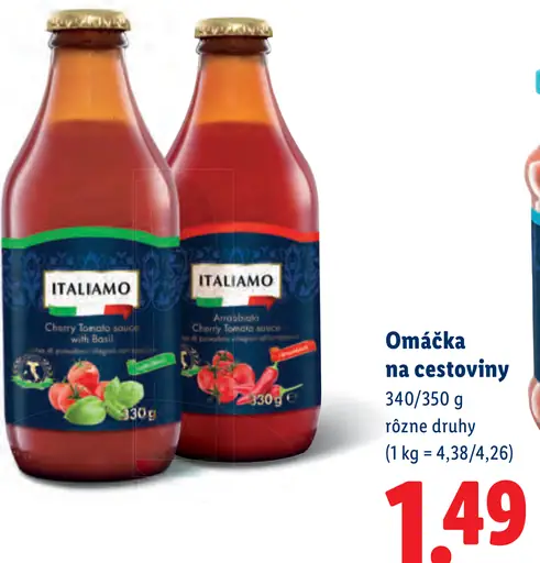 Italiamo omáčka na cestoviny rôzne druhy