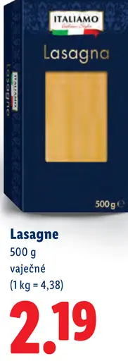 Italiamo Vaječné lasagne