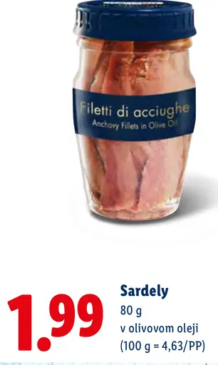 Sardely v olivovom oleji