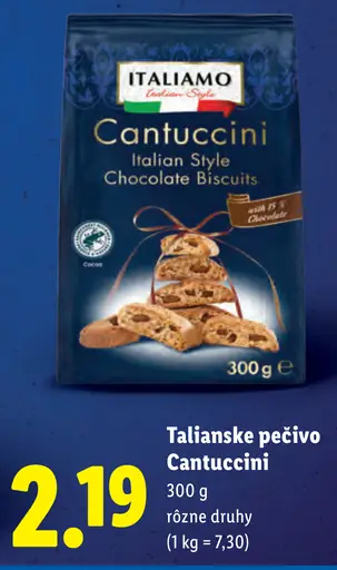 Italiamo Talianske pečivo Cantuccini