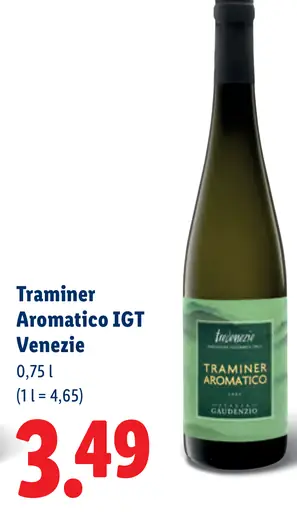 Traminer Aromatico IGT Venezie biele víno